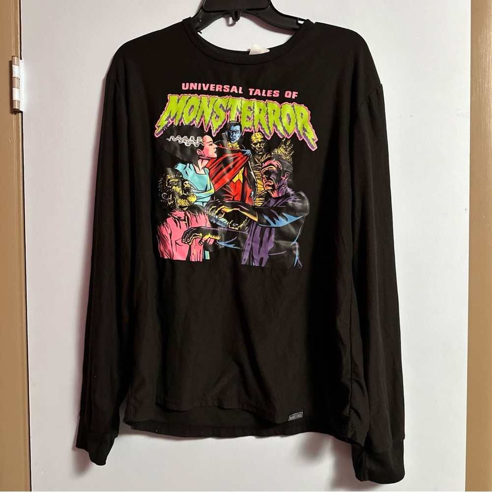 Universal Monsters Tales of Monsterror Black Long Sleeve Shirt